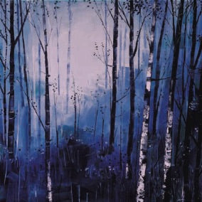 Birches and Blues (Limited Edition) By Daniel Campbell