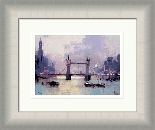 St Paul's and Tower Bridge, London by Colin Ruffell