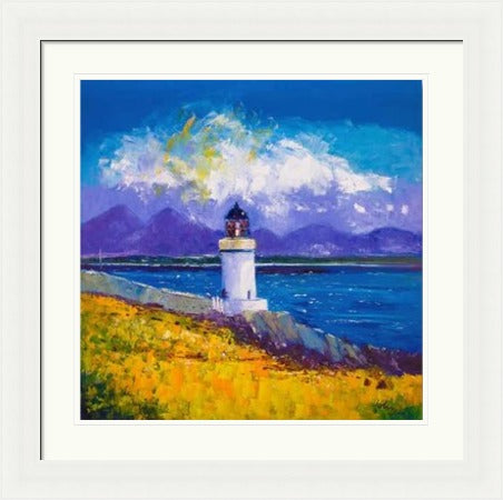 A Summer Squall, Rubh-an-Duin Lighthouse, Isle of Islay by John Lowrie Morrison Jolomo