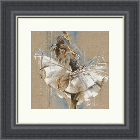 Ballerina White Dress III by Kitty Meijering