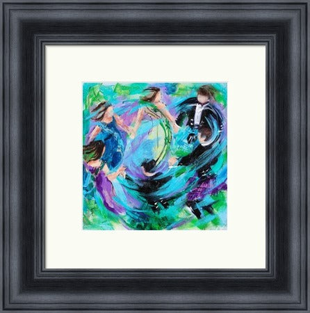 Goin Roon Ceilidh Dancers by Janet McCrorie