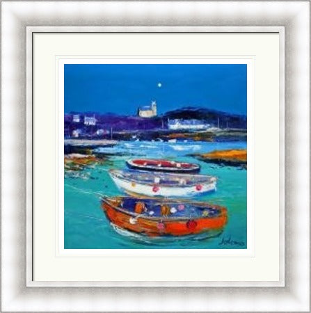 Church and Boats, Arinagour, Isle of Coll by Jolomo
