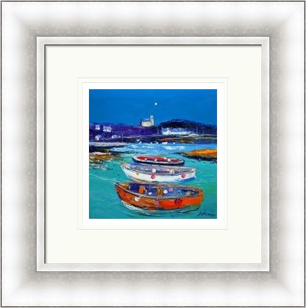 Church and Boats, Arinagour, Isle of Coll by Jolomo