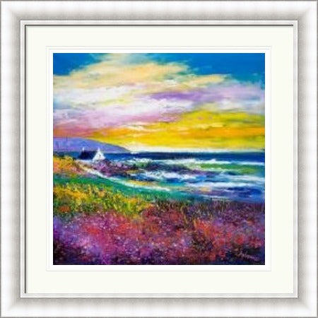 Heather & Wild Flowers, West Port, Kintyre by John Lowrie Morrison Jolomo
