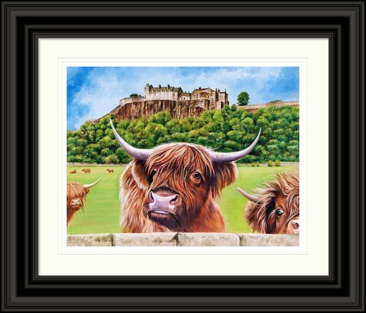 Stirling Castle and Heilan Coos by Scott McGregor