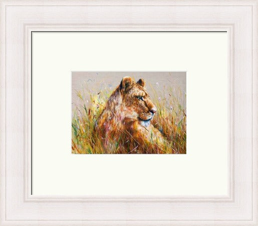 Subira (Patience) Lioness Art Print by Georgina McMaster