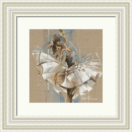Ballerina White Dress III by Kitty Meijering