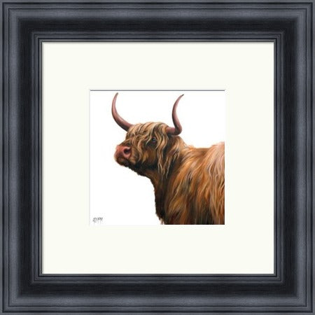 Miss McLeod Highland Cow Art Print by Georgina McMaster