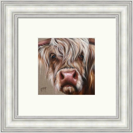 Douglas Highland Cow Art Print by Georgina McMaster