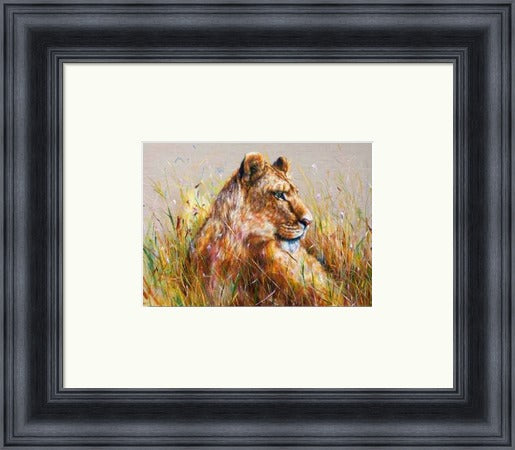 Subira (Patience) Lioness Art Print by Georgina McMaster