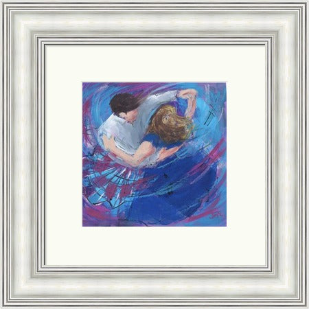 Blue Waltz Ceilidh Dancers by Janet McCrorie