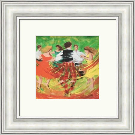 Jig St. Clements Ceilidh Dancers by Janet McCrorie