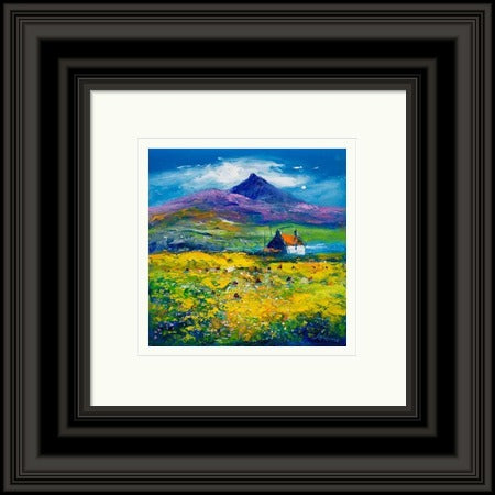 Wee Peat Stacks And Wild Machair Flowers, South Uist by John Lowrie Morrison Jolomo