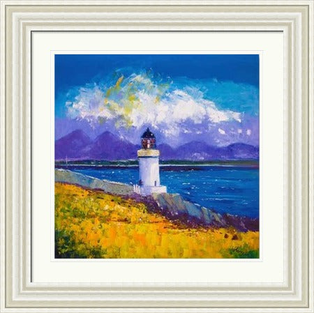 A Summer Squall, Rubh-an-Duin Lighthouse, Isle of Islay by John Lowrie Morrison Jolomo
