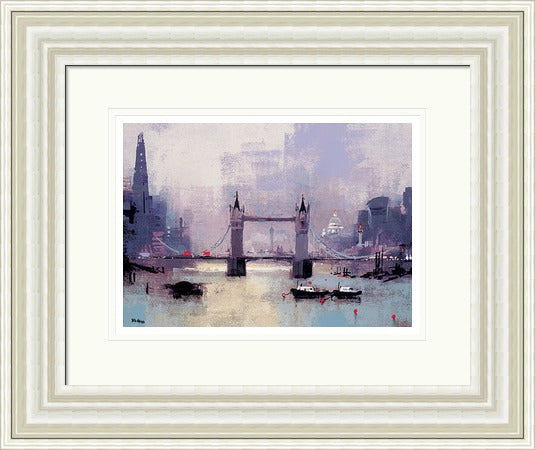 St Paul's and Tower Bridge, London by Colin Ruffell