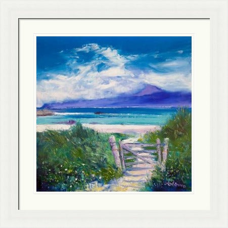 Summer Morninglight, Beach Path, Iona by John Lowrie Morrison Jolomo