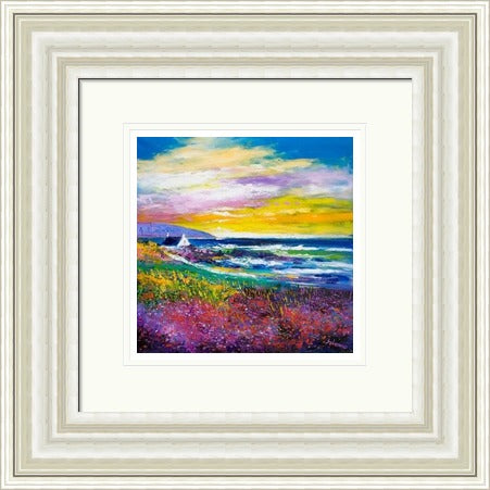 Heather & Wild Flowers, West Port, Kintyre by John Lowrie Morrison Jolomo