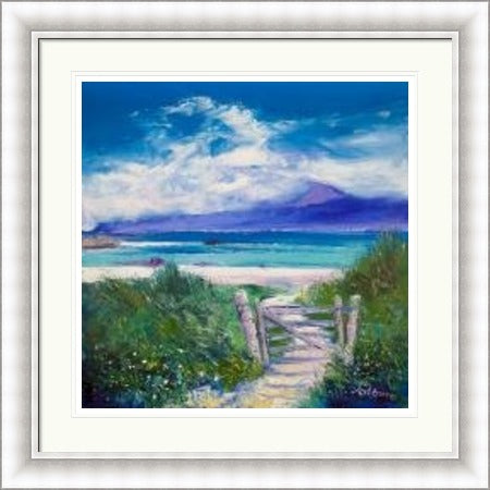 Summer Morninglight, Beach Path, Iona by John Lowrie Morrison Jolomo