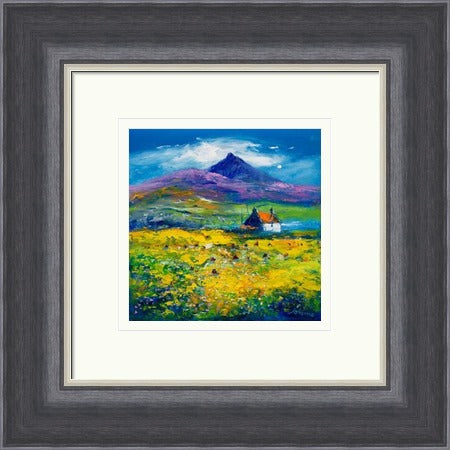Wee Peat Stacks And Wild Machair Flowers, South Uist by John Lowrie Morrison Jolomo