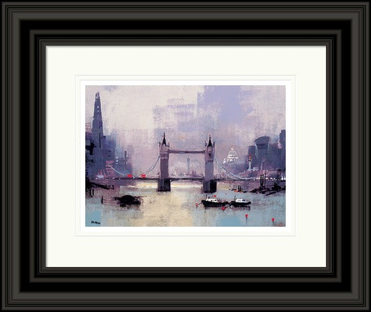 St Paul's and Tower Bridge, London by Colin Ruffell