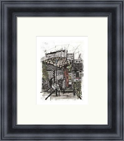 Edinburgh Castle from the Vennel by Liana Moran