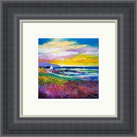 Heather & Wild Flowers, West Port, Kintyre by John Lowrie Morrison Jolomo