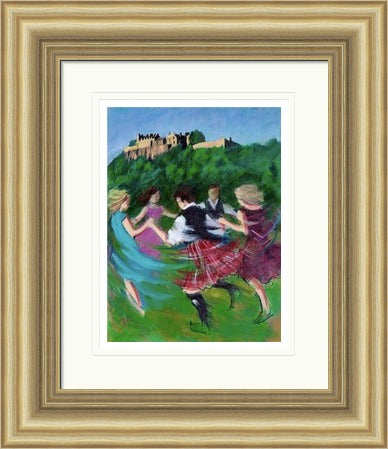 Ceilidh Amidst Majesty, Edinburgh Castle by Janet McCrorie