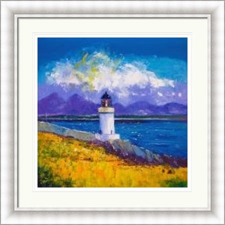 A Summer Squall, Rubh-an-Duin Lighthouse, Isle of Islay by John Lowrie Morrison Jolomo