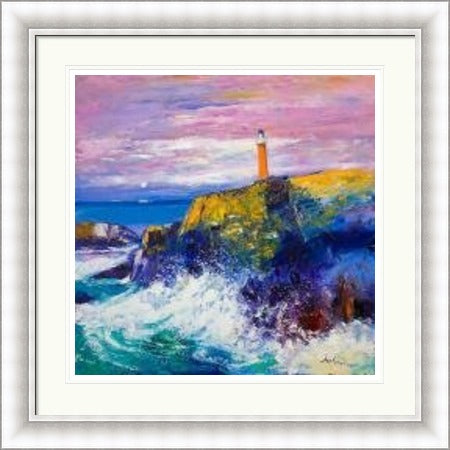 Big Swell, Butt of Lewis Lighthouse by John Lowrie Morrison Jolomo