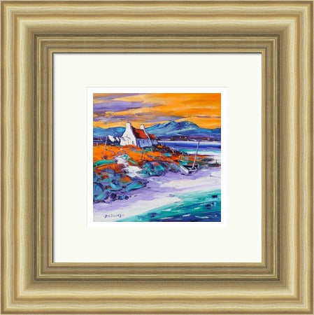 Evening on the Shore, Loch Ewe (Signed Limited Edition) by Jean Feeney