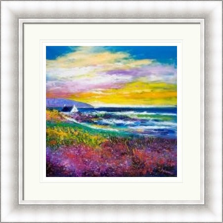 Heather & Wild Flowers, West Port, Kintyre by John Lowrie Morrison Jolomo