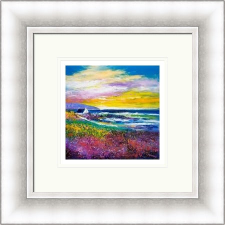 Heather & Wild Flowers, West Port, Kintyre by John Lowrie Morrison Jolomo
