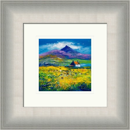 Wee Peat Stacks And Wild Machair Flowers, South Uist by John Lowrie Morrison (Jolomo)