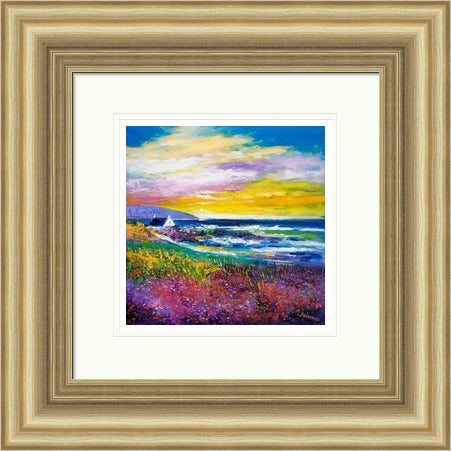 Heather & Wild Flowers, West Port, Kintyre by John Lowrie Morrison Jolomo