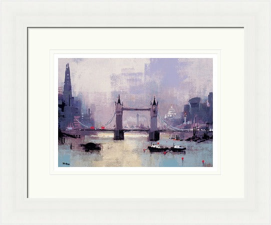 St Paul's and Tower Bridge, London by Colin Ruffell