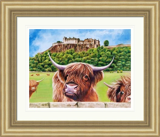 Stirling Castle and Heilan Coos by Scott McGregor