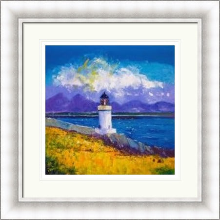 A Summer Squall, Rubh-an-Duin Lighthouse, Isle of Islay by John Lowrie Morrison Jolomo