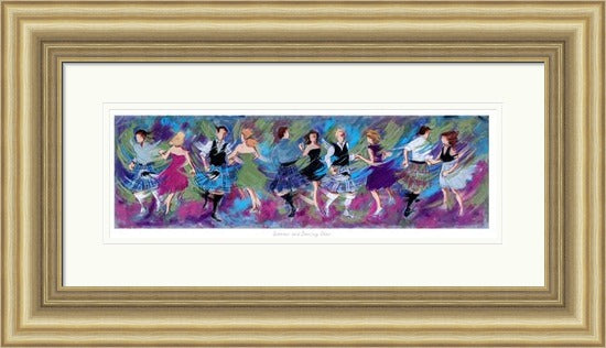 Sporrans and Dancing Shoes Ceilidh Dancing Art Print by Janet McCrorie