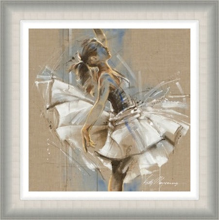 Ballerina White Dress III by Kitty Meijering
