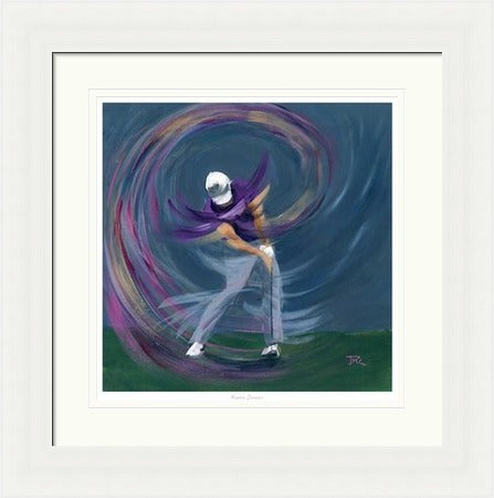 Purple Dreams Golf Art Print by Janet McCrorie