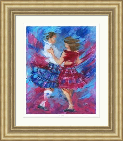 Our Dance Ceilidh Dancing Art Print by Janet McCrorie