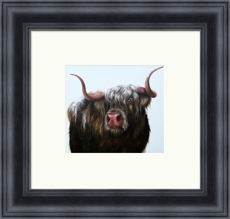 Wallace Highland Cow Art Print by Georgina McMaster