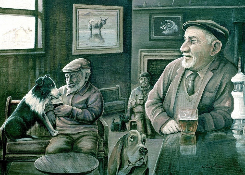 The Dugs Wanting a Drink by Scott McGregor