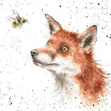 The Fox and Bee - Wrendale Designs by Hannah Dale