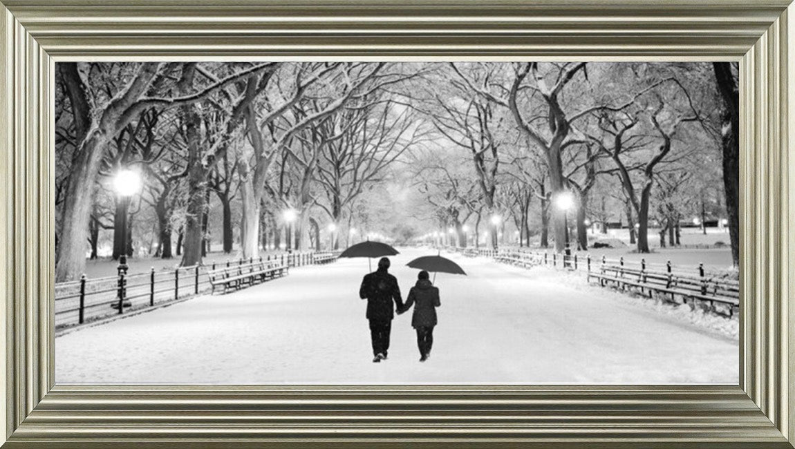 Romantic Stroll - Black and White