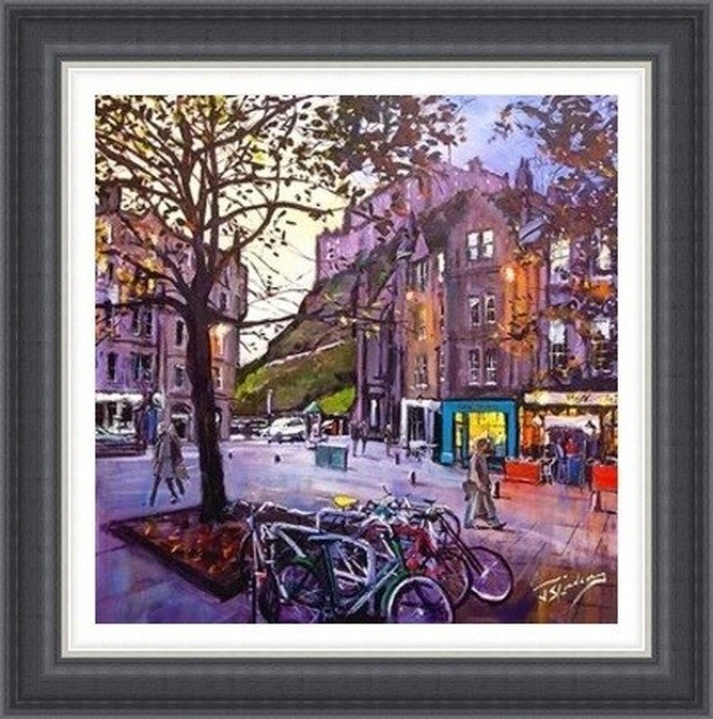 Evening Falls, Grassmarket by James Somerville Lindsay