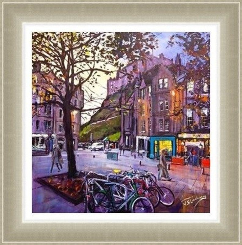 Evening Falls, Grassmarket by James Somerville Lindsay