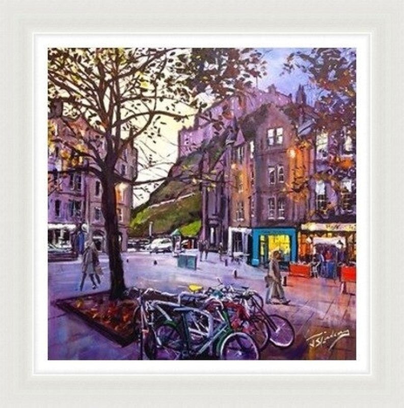 Evening Falls, Grassmarket by James Somerville Lindsay