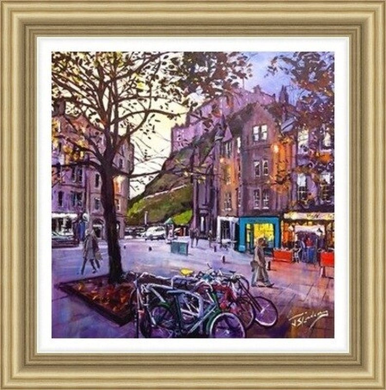 Evening Falls, Grassmarket by James Somerville Lindsay