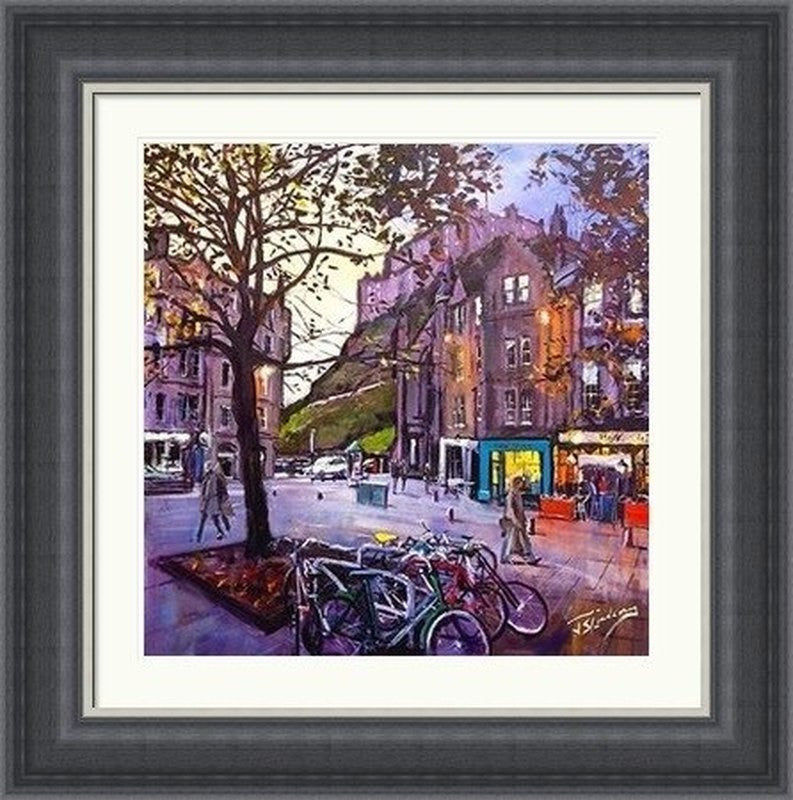 Evening Falls, Grassmarket by James Somerville Lindsay